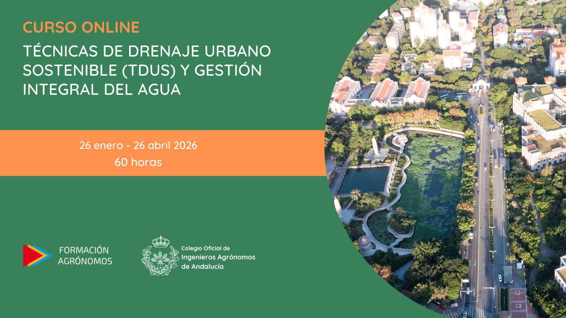Curso técnicas de drenaje urbano sostenible (TDUS) y gestión integral del agua