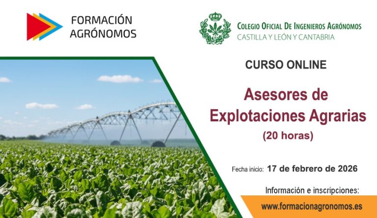 CURSO 2026 DE ASESORES DE EXPLOTACIONES AGRARIAS: 20 horas (ONLINE)
