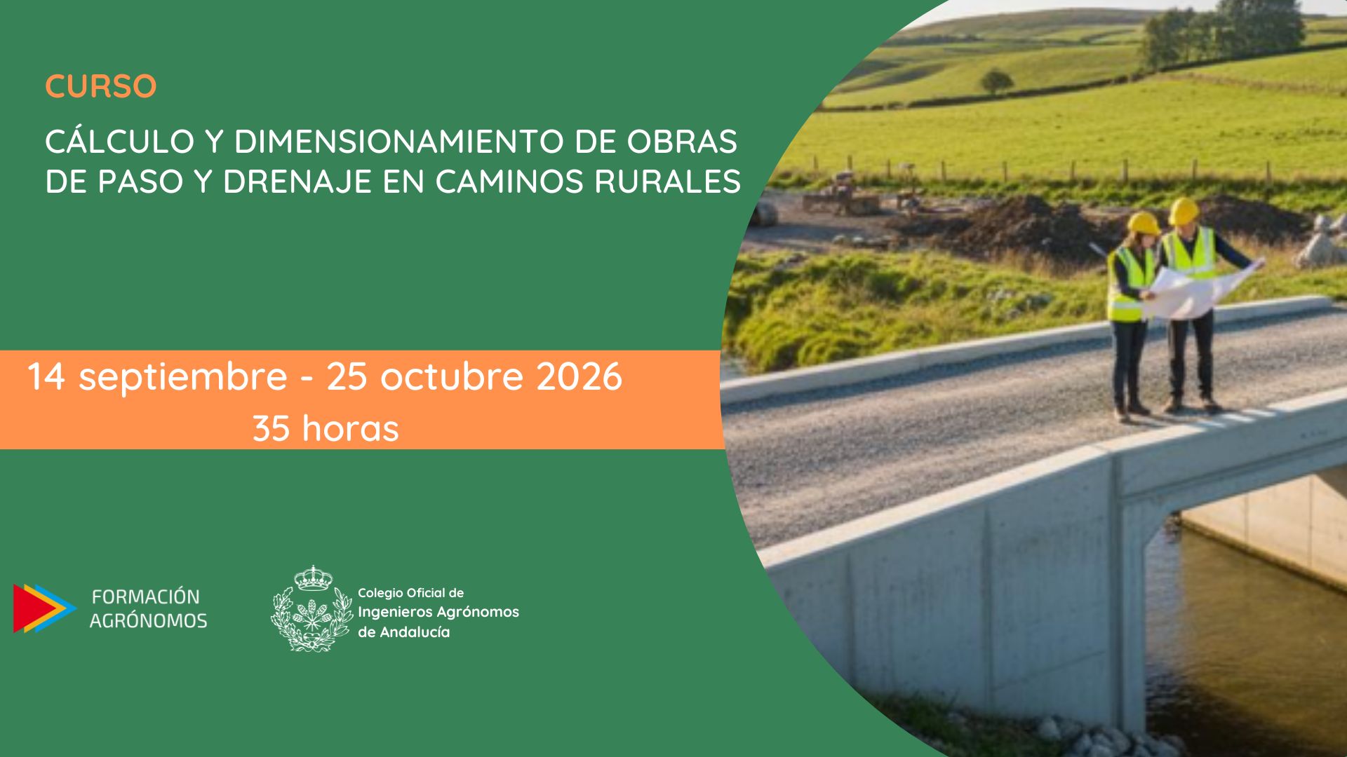 Curso cálculo y dimensionamiento de obras de paso y drenaje en caminos rurales